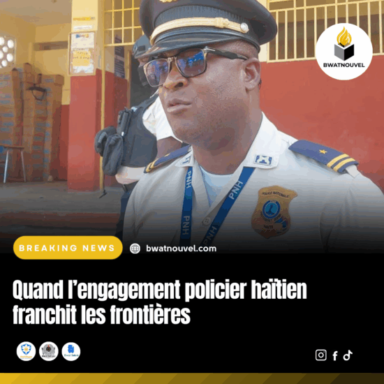 Policiers haïtiens engagés dans des opérations transfrontalières.
