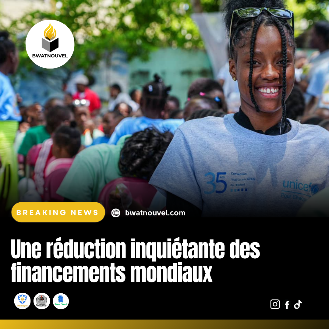 Graphique montrant une réduction inquiétante des financements mondiaux en 2025