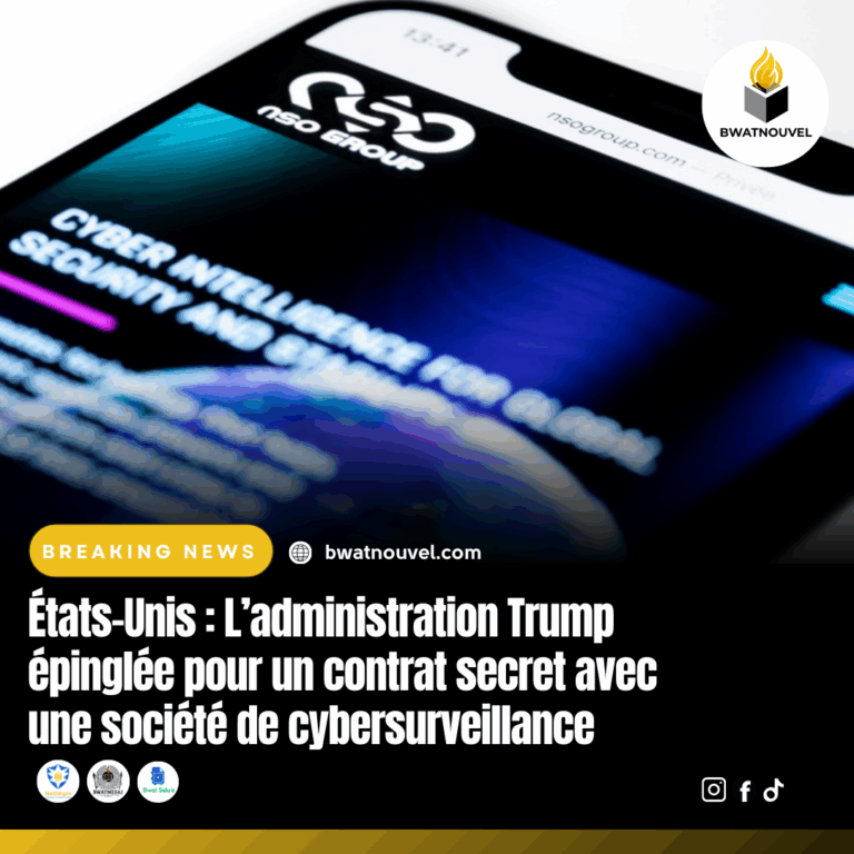 Contrat confidentiel de cybersurveillance signé sous l'administration Trump aux États-Unis