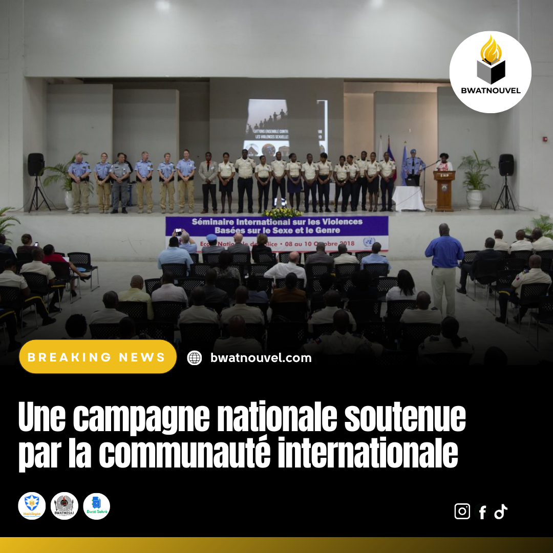 Campagne nationale en Haïti soutenue par la communauté internationale