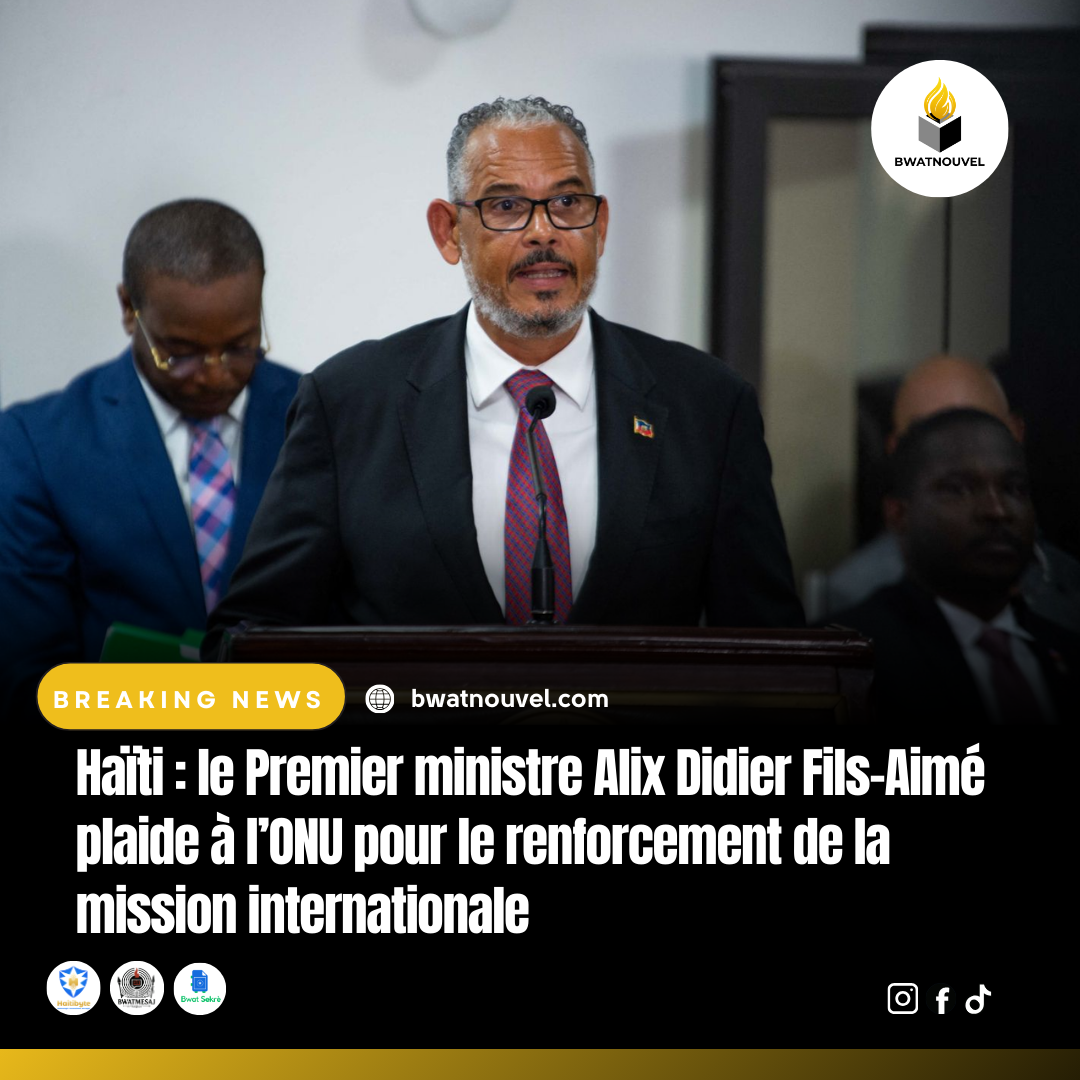 Haïti : Alix Didier Fils-Aimé exige un renforcement de la mission ONU.