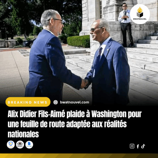 Alix Didier Fils-Aimé en mission diplomatique à Washington