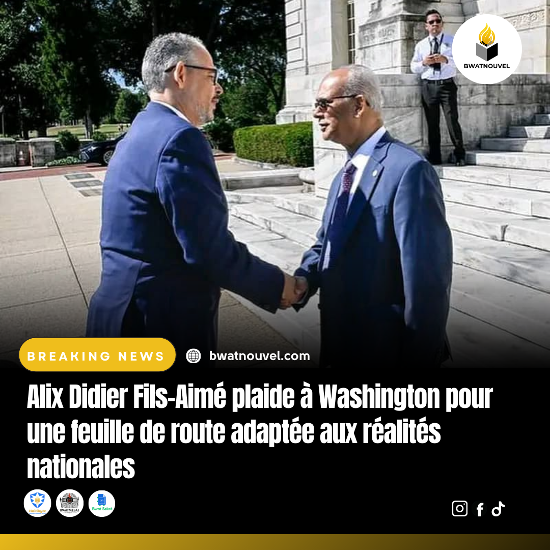 Alix Didier Fils-Aimé en mission diplomatique à Washington