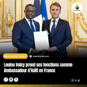 Prise de fonction officielle de Louino Volcy comme Ambassadeur haïtien.