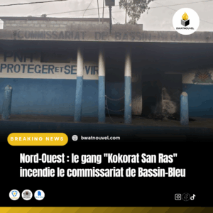 Gang Kokorat San Ras incendie le commissariat de Bassin-Bleu.