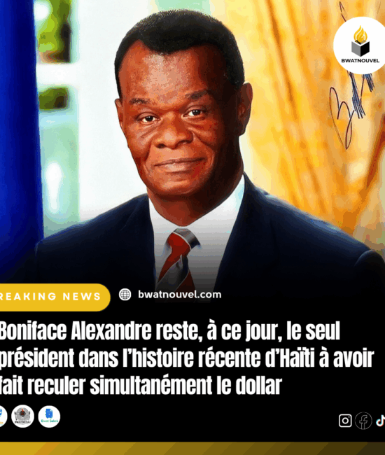 Haïti : le dollar recule sous Boniface Alexandre.