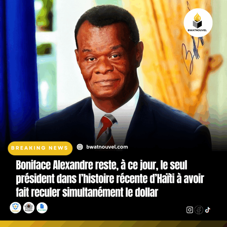 Haïti : le dollar recule sous Boniface Alexandre.