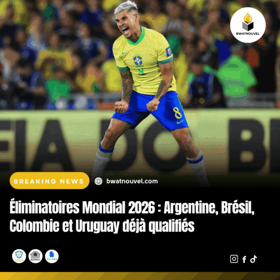 L'Argentine, le Brésil, la Colombie et l'Uruguay assurent leur place pour le Mondial 2026