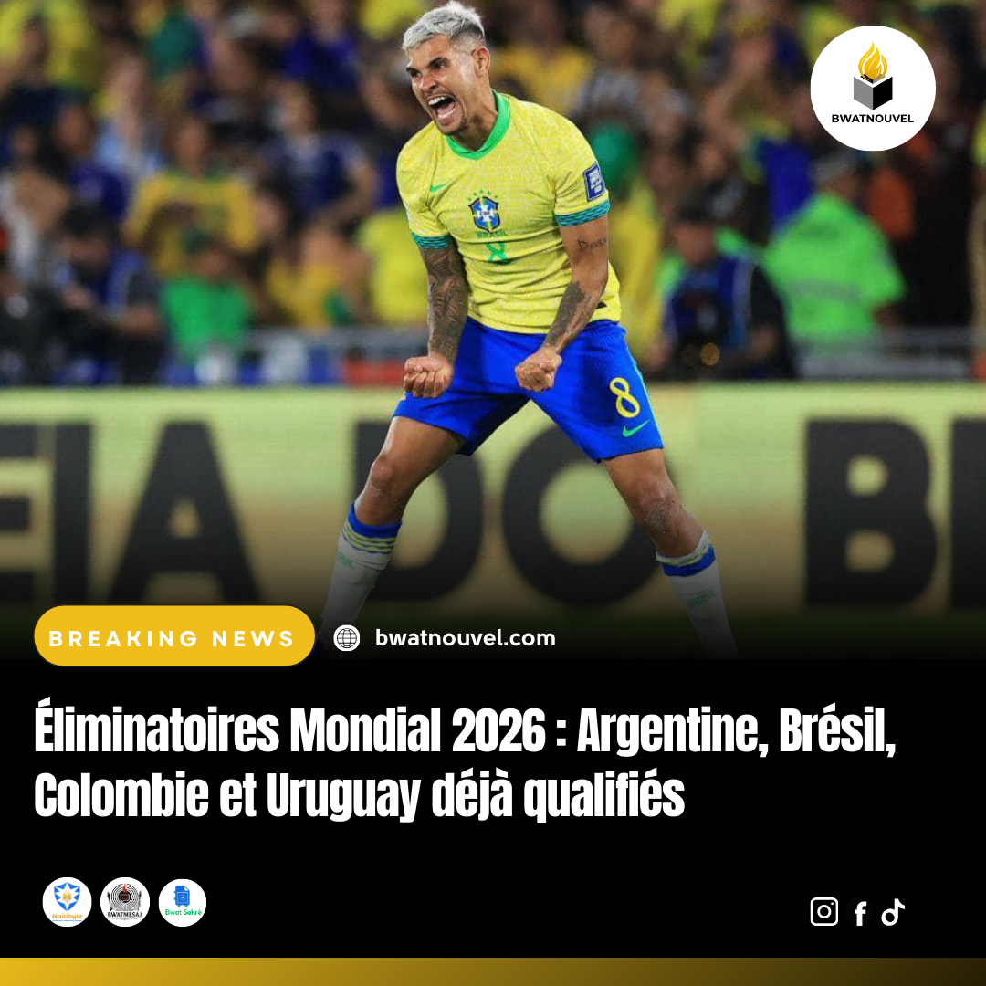 L'Argentine, le Brésil, la Colombie et l'Uruguay assurent leur place pour le Mondial 2026
