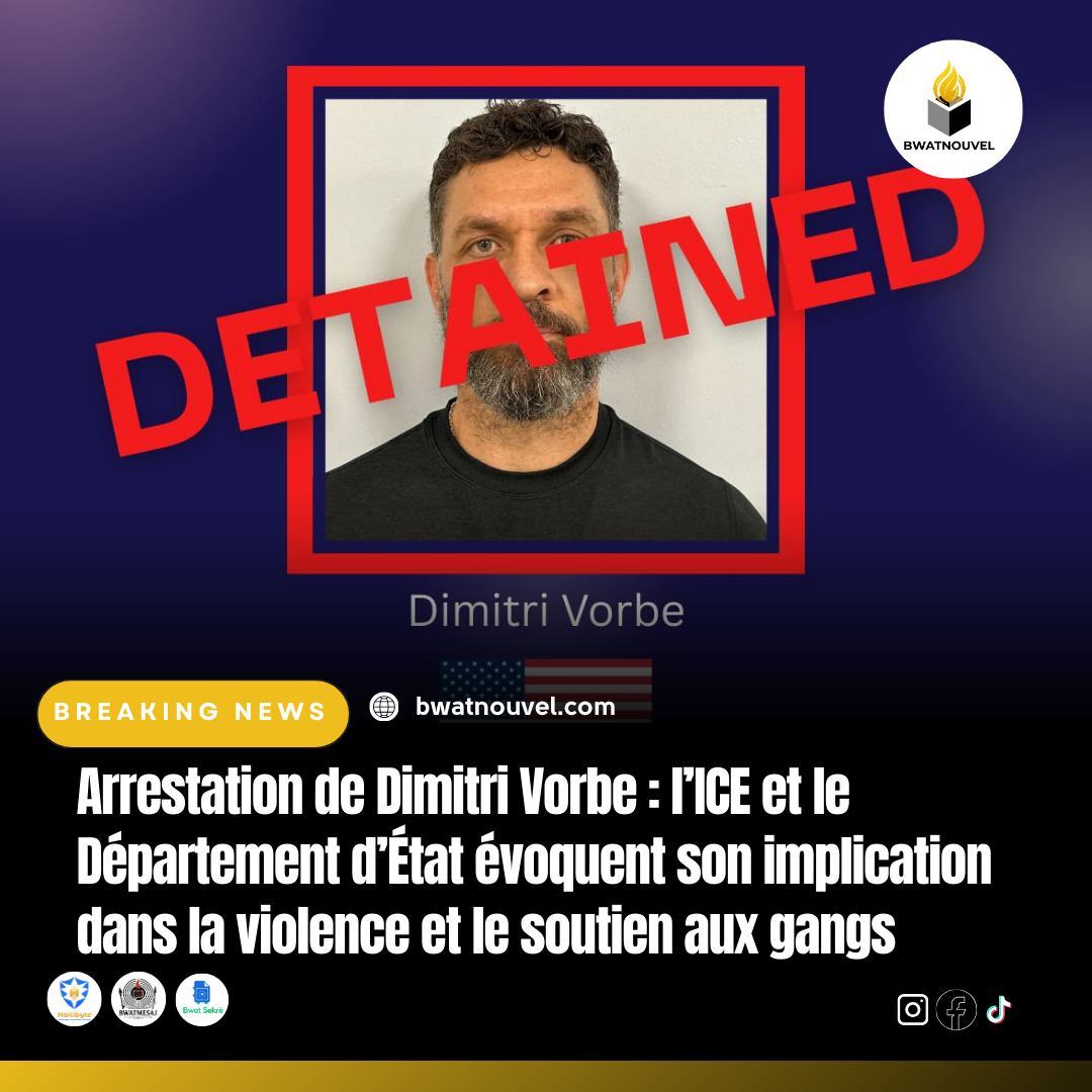 Dimitri Vorbe arrêté aux USA pour violences et soutien aux gangs.