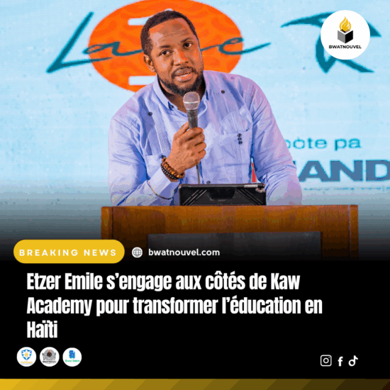 Kaw Academy et Etzer Emile unissent leurs forces pour l'avenir de l'éducation en Haïti