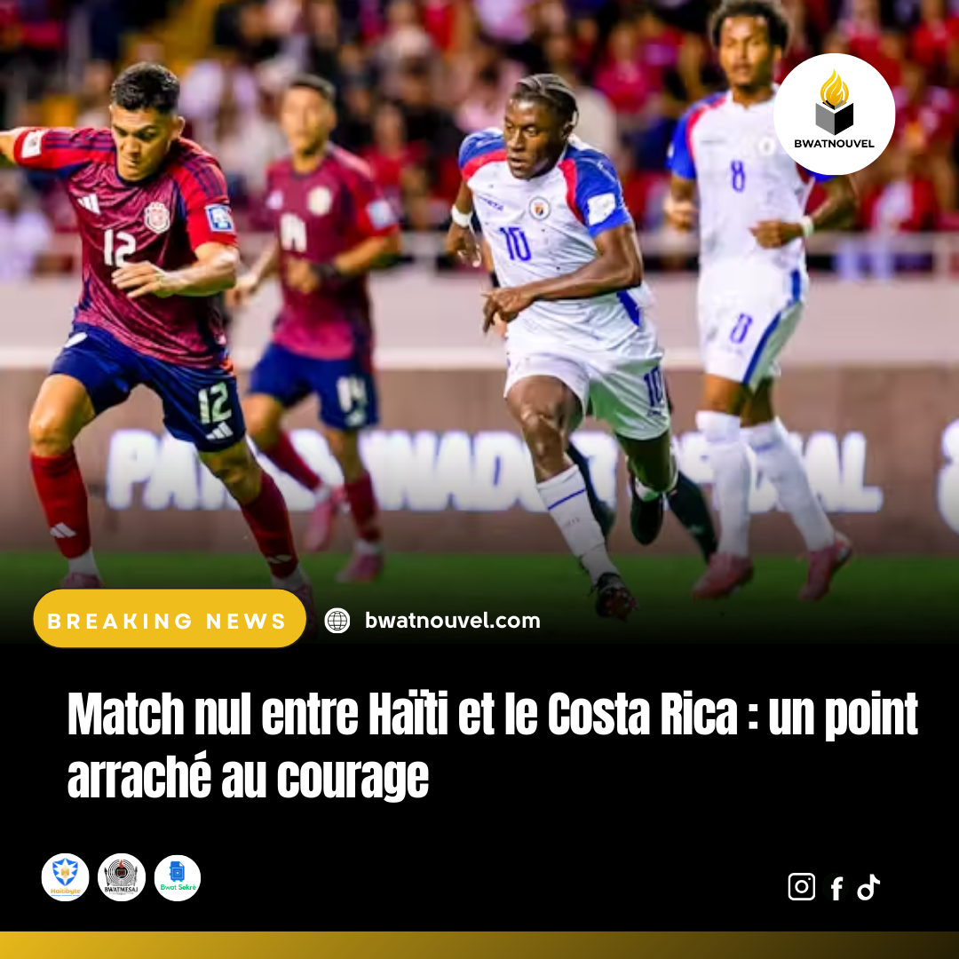 Le Costa Rica sauve un point contre Haïti