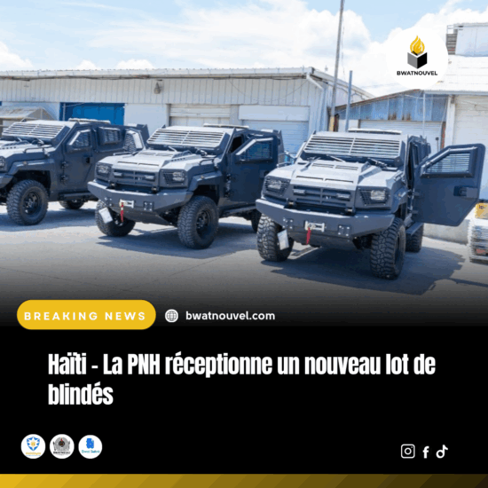 Haïti : la police nationale se dote de nouveaux blindés pour les missions à haut risque