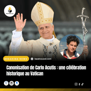 Célébration historique au Vatican pour la canonisation de Carlos Acutis