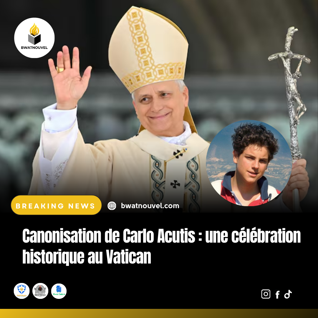 Célébration historique au Vatican pour la canonisation de Carlos Acutis