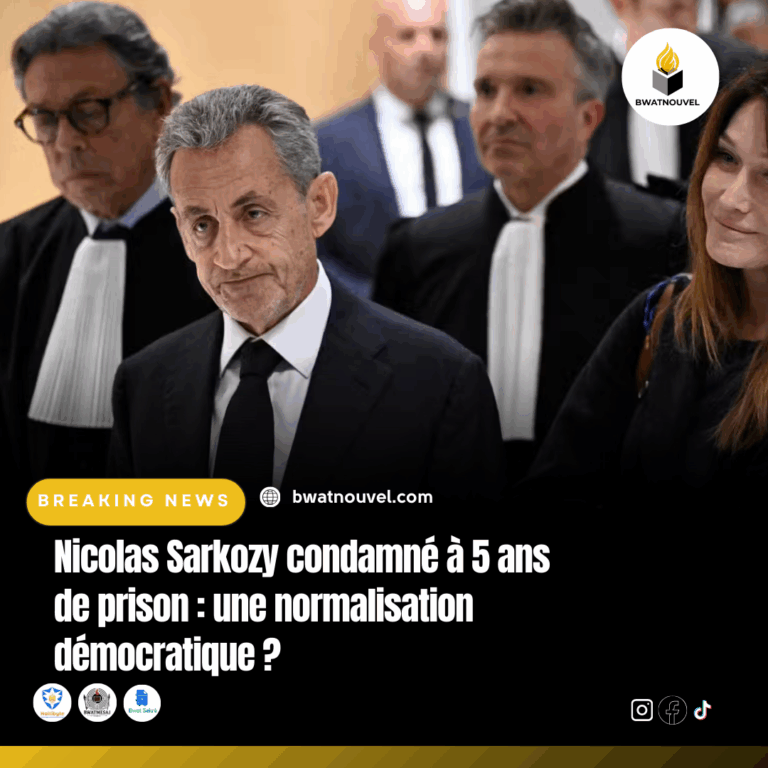 Sarkozy condamné à 5 ans de prison dans l’affaire du financement libyen.