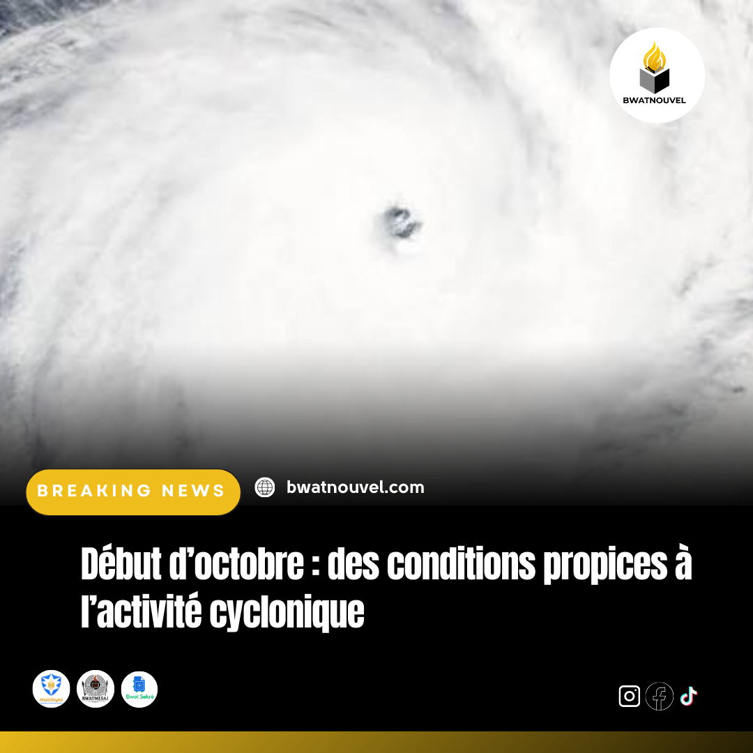 Cyclones : conditions propices en début octobre