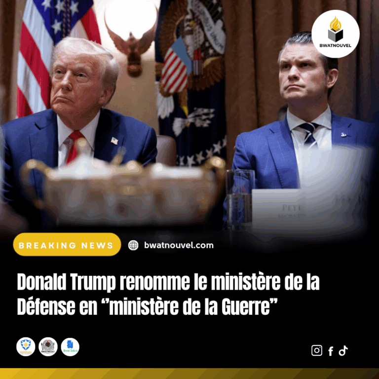 Annonce officielle du renommage du Pentagone par Donald Trump .