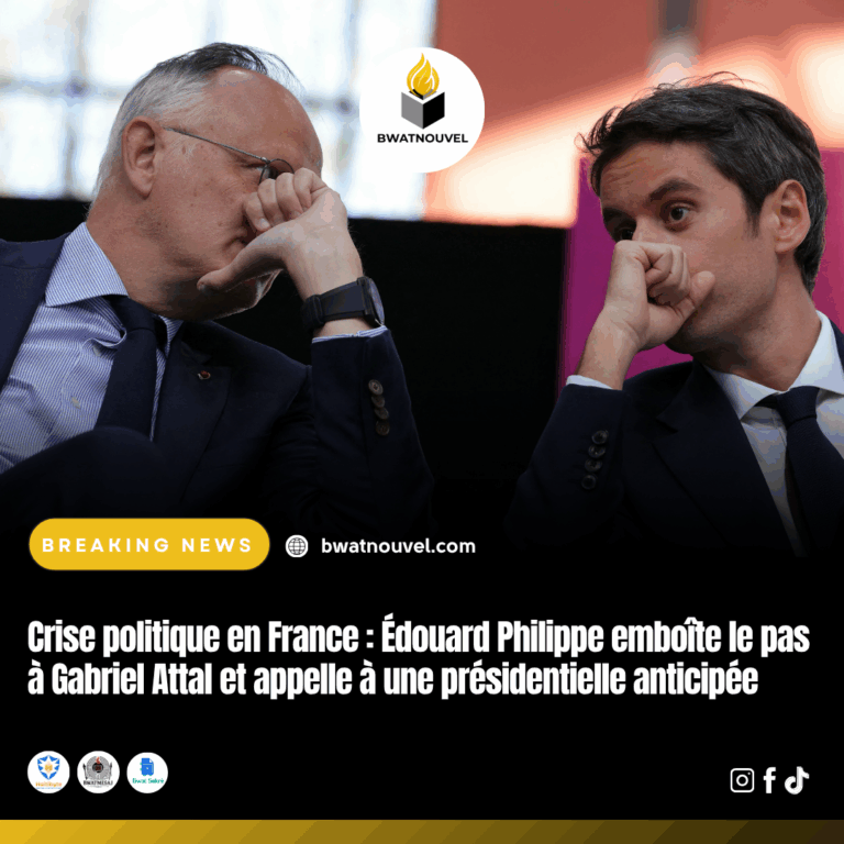 Présidentielle anticipée en France, selon Édouard Philippe.