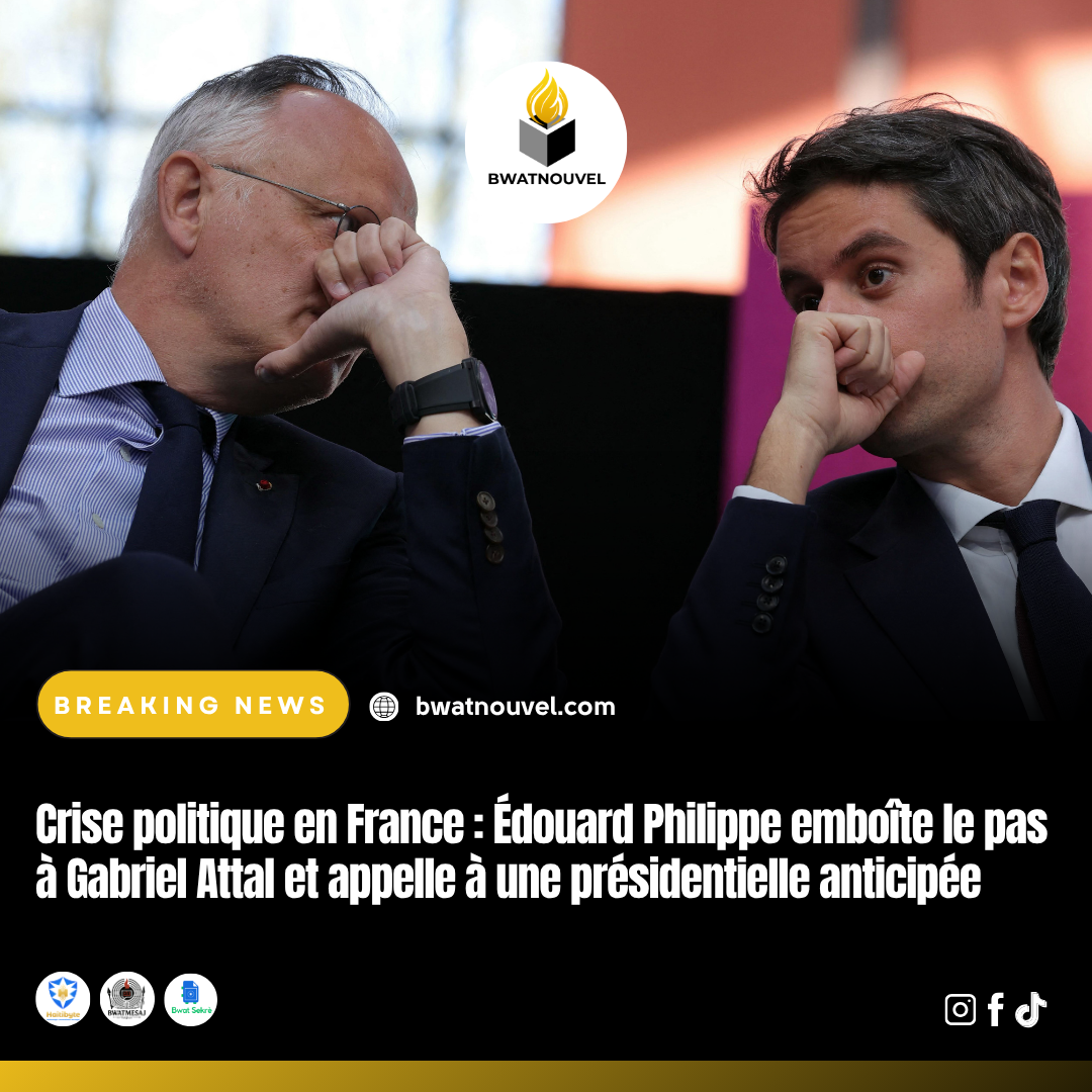 Présidentielle anticipée en France, selon Édouard Philippe.