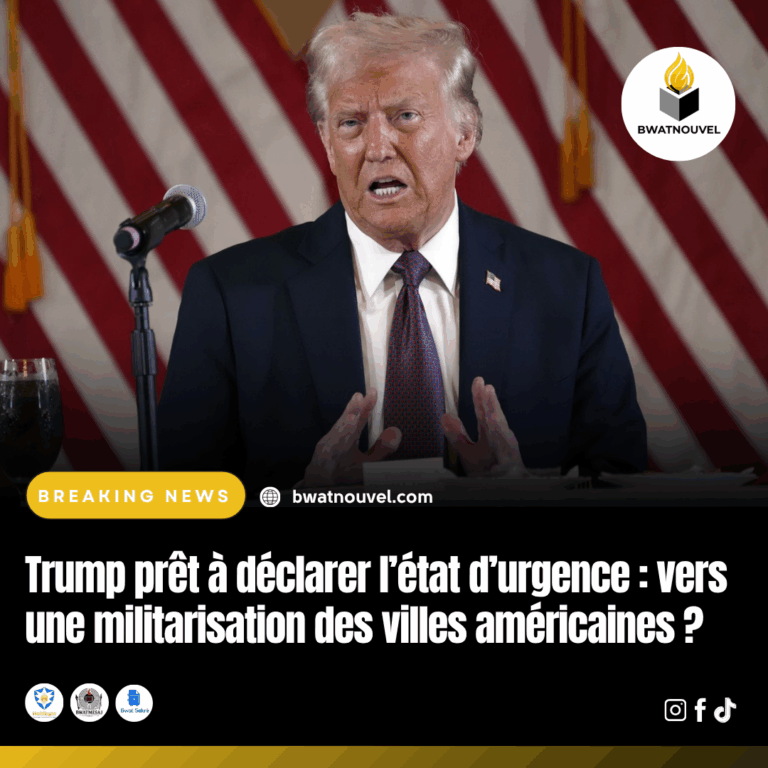 Trump prêt à militariser certaines villes face à la criminalité.