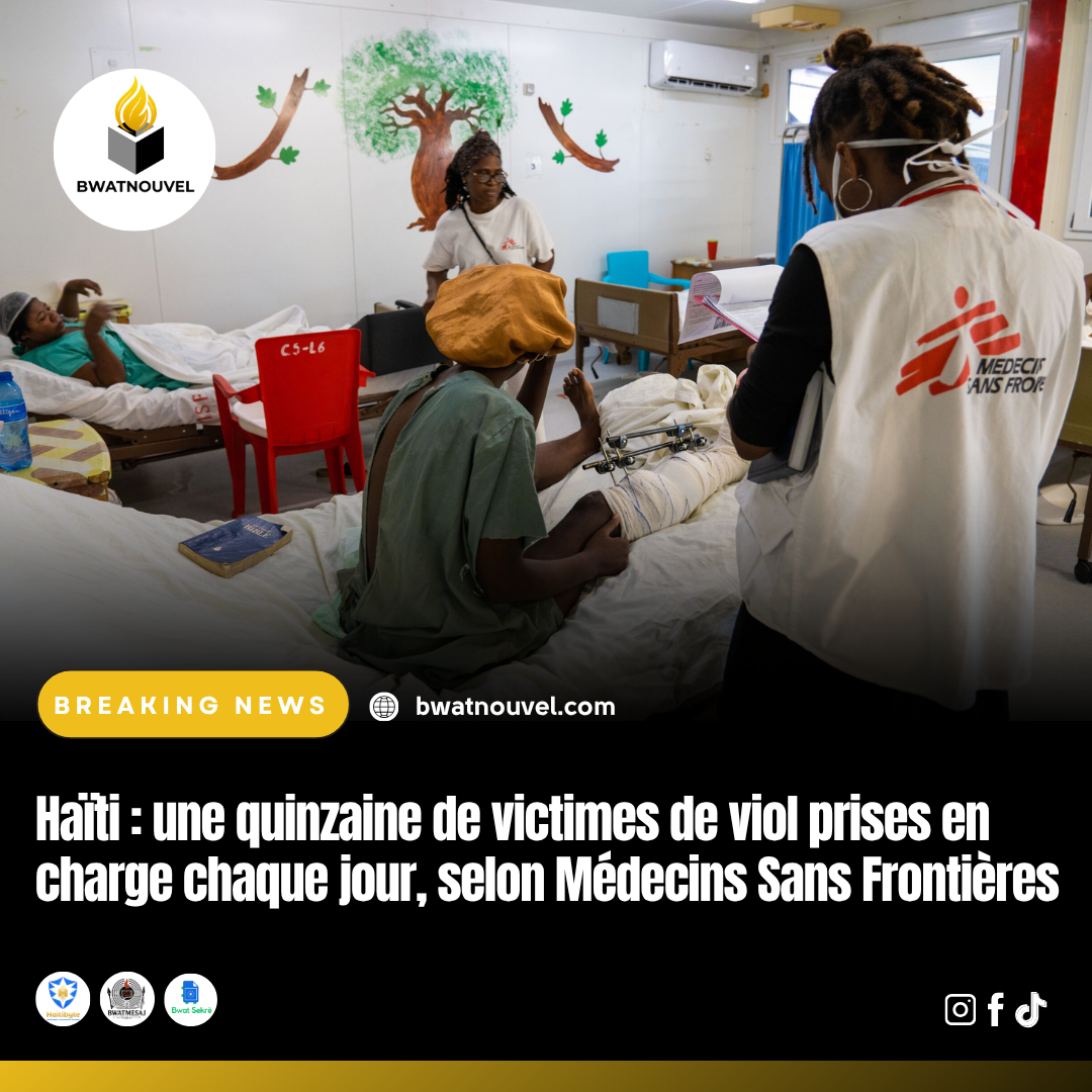 MSF alerte : 15 victimes de viol par jour en Haïti"