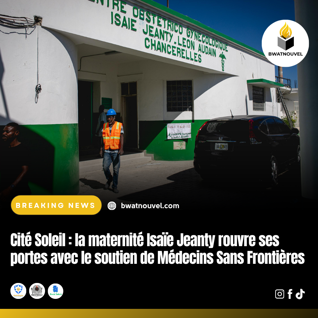 Maternité Isaïe Jeanty rouverte avec MSF