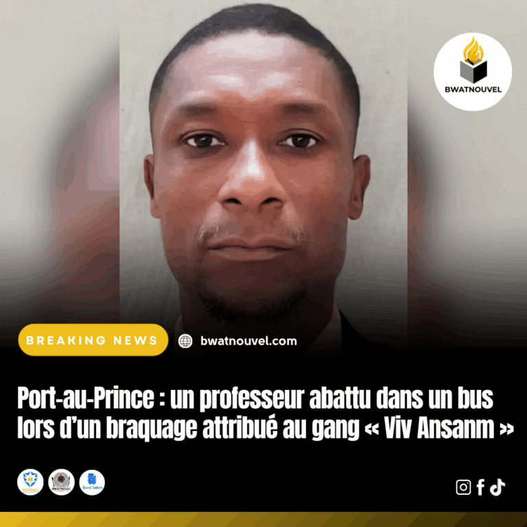 Braquage meurtrier à Port-au-Prince, professeur tué
