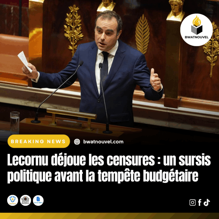 Répit politique pour Lecornu avant débats budgétaires