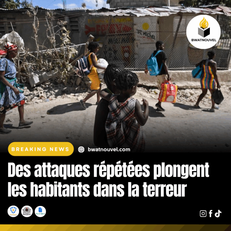 Attaques répétées en Haïti : la population vit dans la peur.