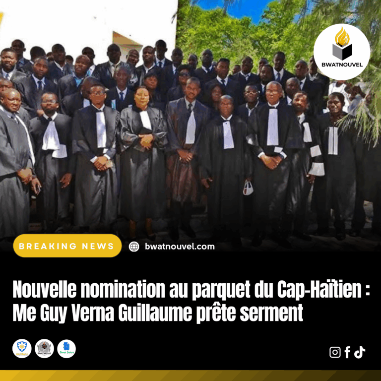 Parquet Cap-Haïtien : Me Guy Verna Guillaume .