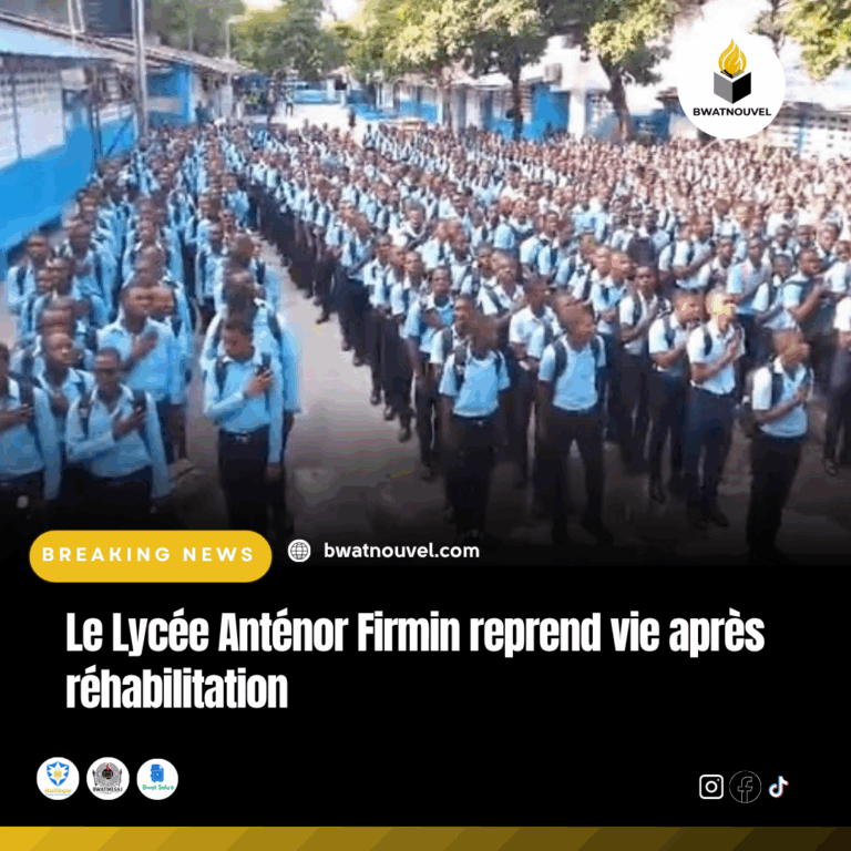 Retour à la vie scolaire au Lycée Anténor Firmin réhabilité.