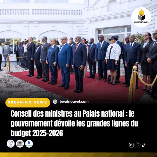 Haïti : Budget 2025-2026 présenté lors du Conseil des ministres