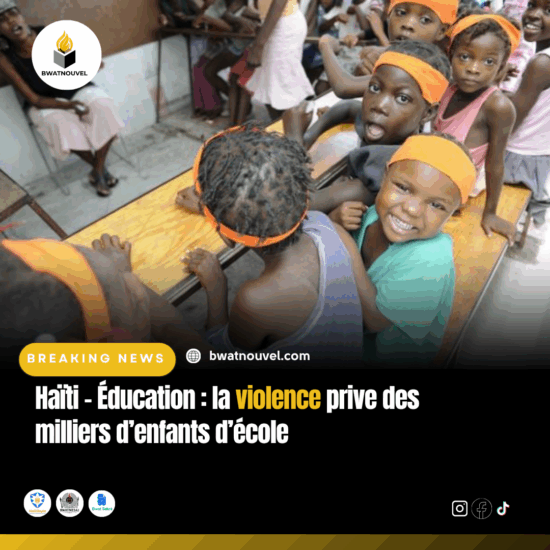 Violence en Haïti : l’école inaccessible pour des milliers d’enfants
