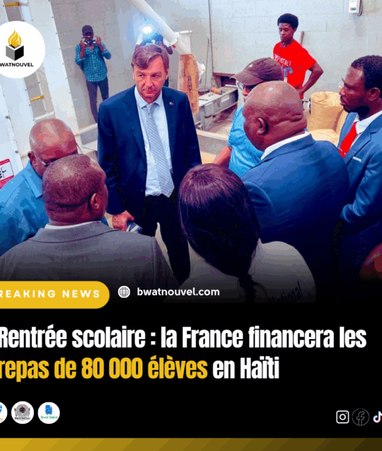 Rentrée scolaire : la France soutient 80 000 élèves haïtiens
