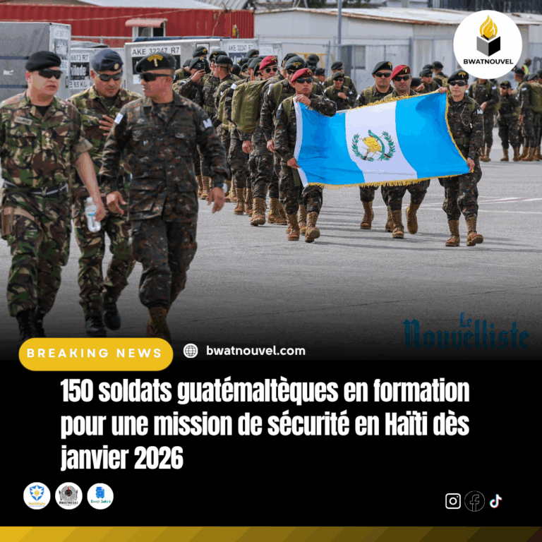 Janvier 2026 : 150 soldats du Guatemala prêts pour Haïti