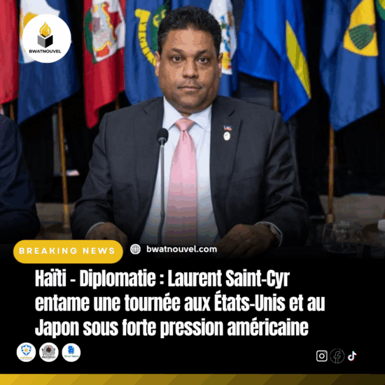 Diplomatie haïtienne : Saint-Cyr visite les USA et le Japon sous contraintes.