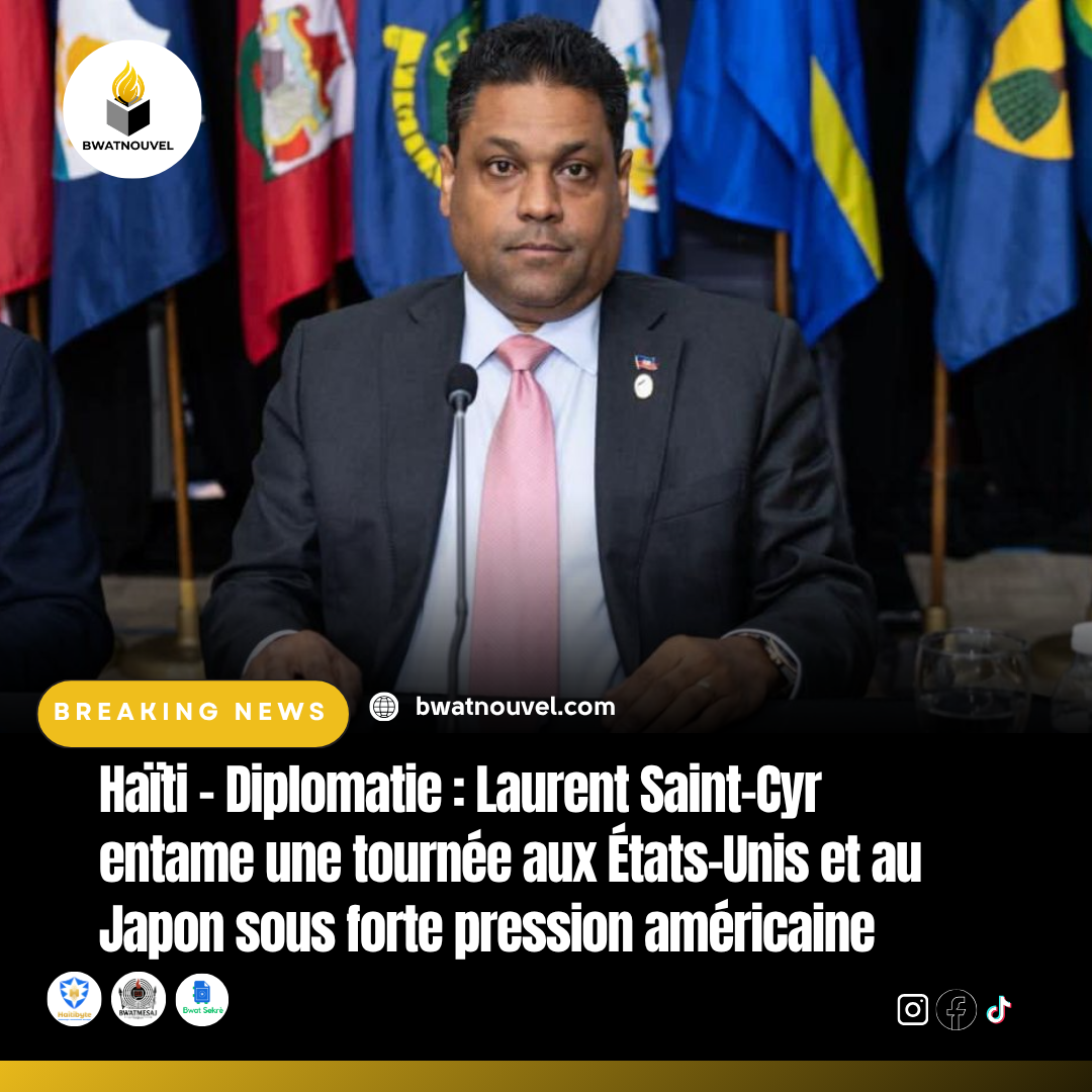 Diplomatie haïtienne : Saint-Cyr visite les USA et le Japon sous contraintes.
