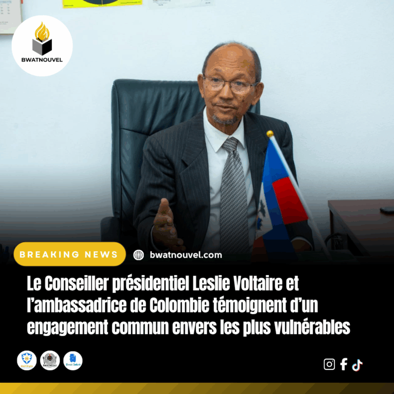 Leslie Voltaire et ambassadrice Colombie