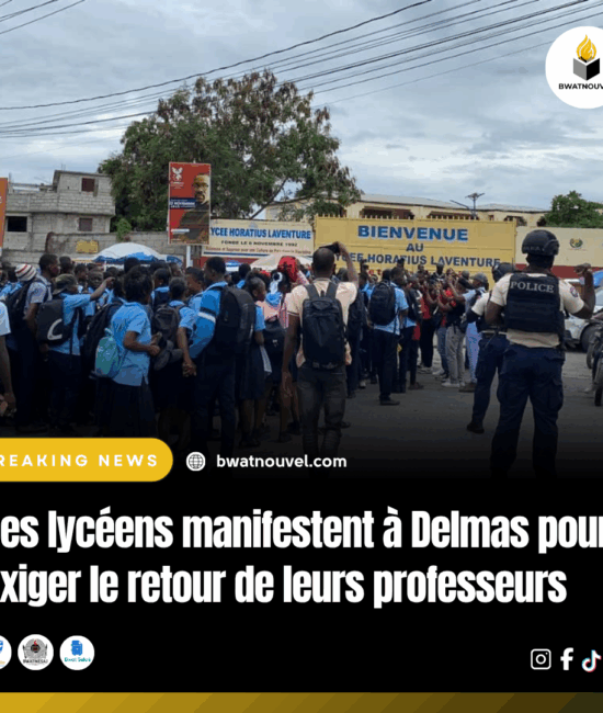 Delmas : élèves protestent contre le manque d’enseignants .
