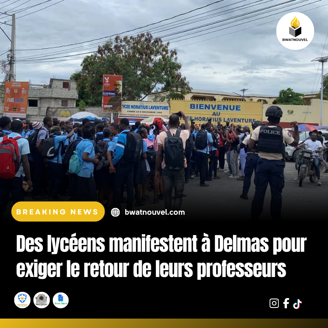 Delmas : élèves protestent contre le manque d’enseignants .