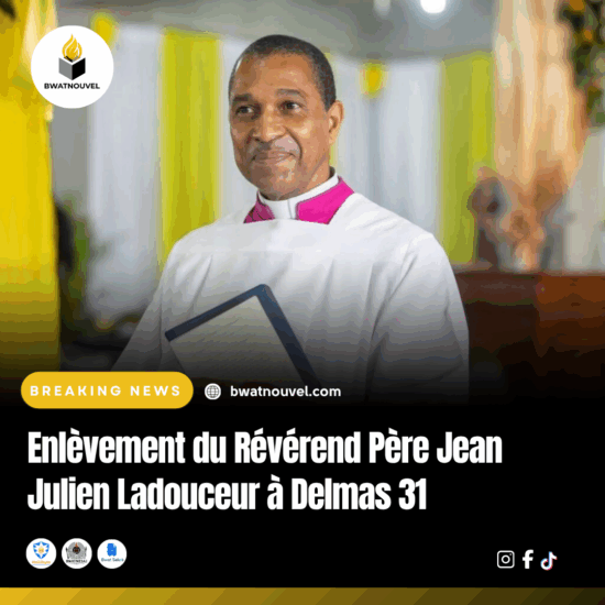 Port-au-Prince : disparition inquiétante du Père Ladouceur .