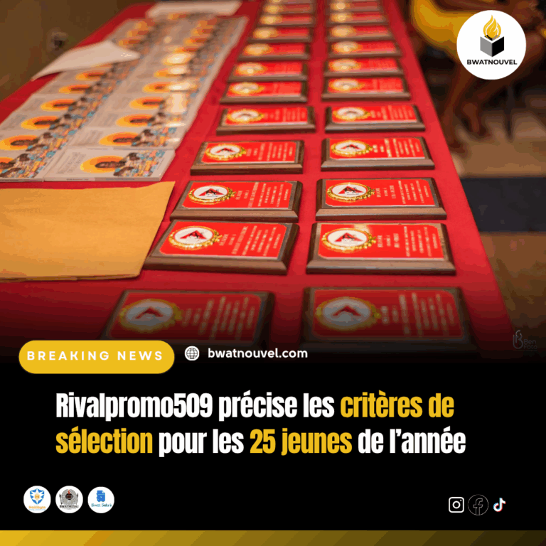 Critères de sélection pour les 25 jeunes de l’année selon Rivalpromo509.