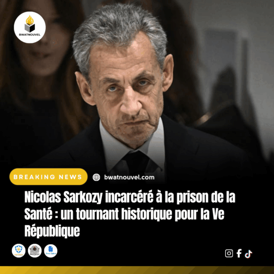 Nicolas Sarkozy incarcéré à la prison de la Santé : événement historique
