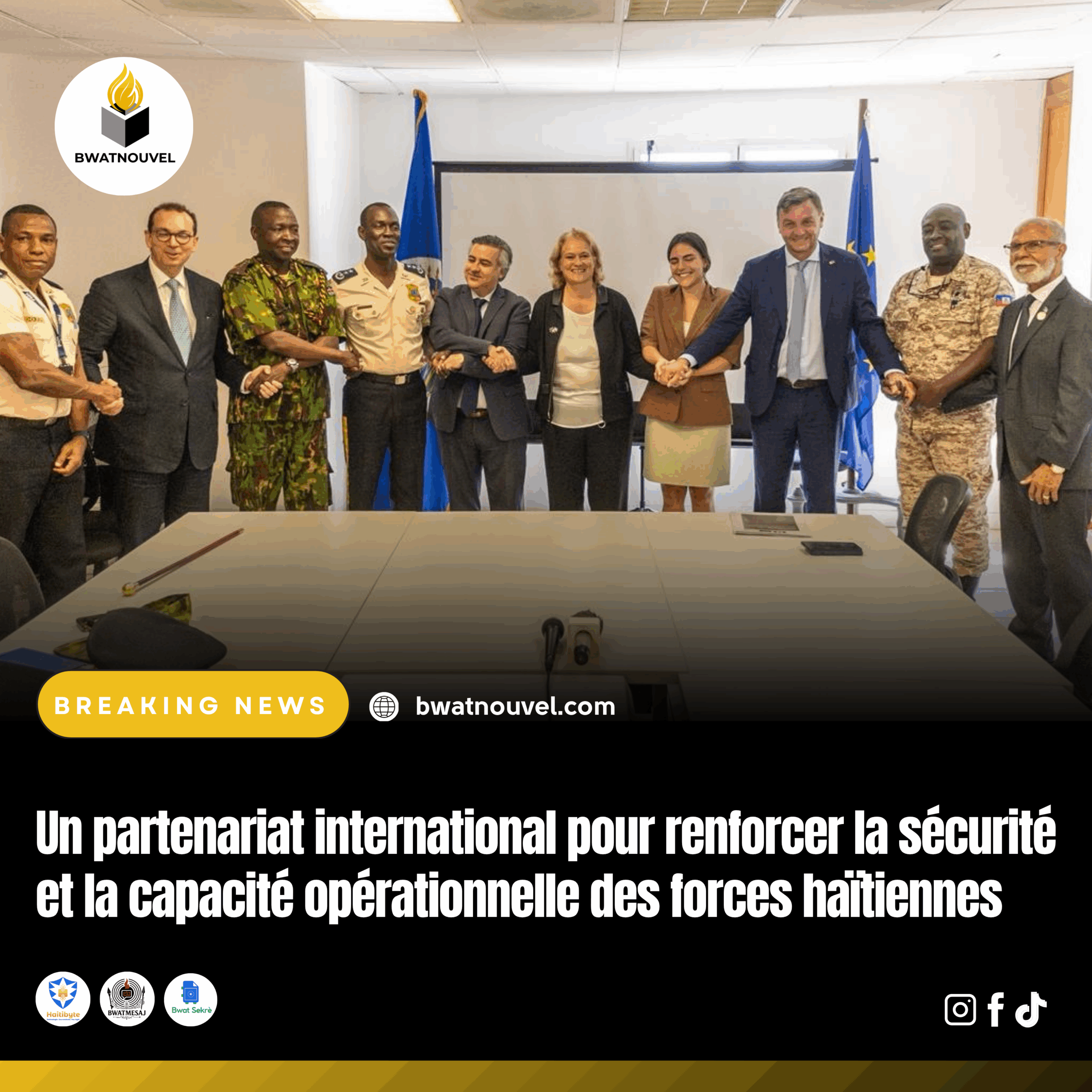 Collaboration internationale pour améliorer la sécurité en Haïti.