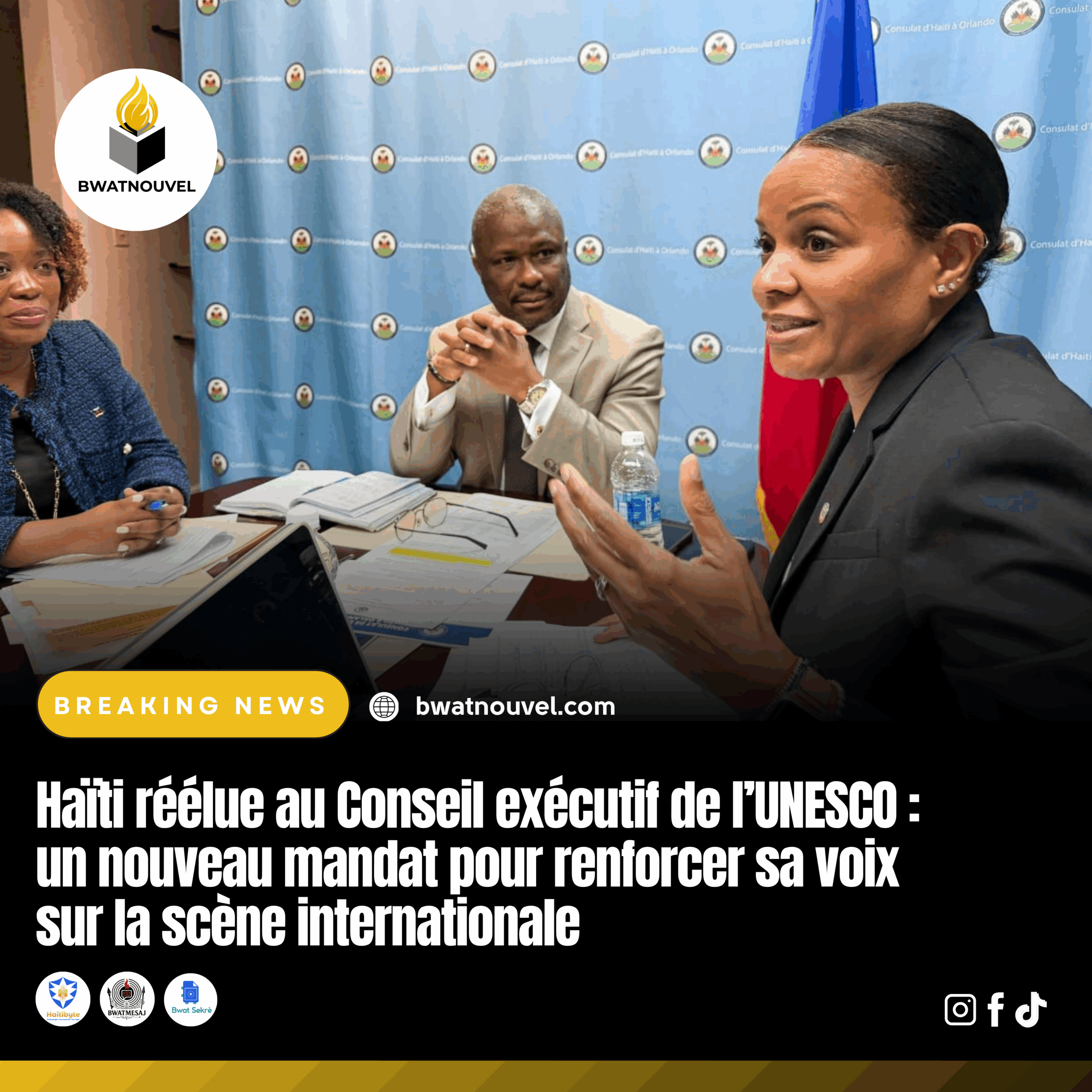 Haïti réélue au Conseil exécutif de l’UNESCO.
