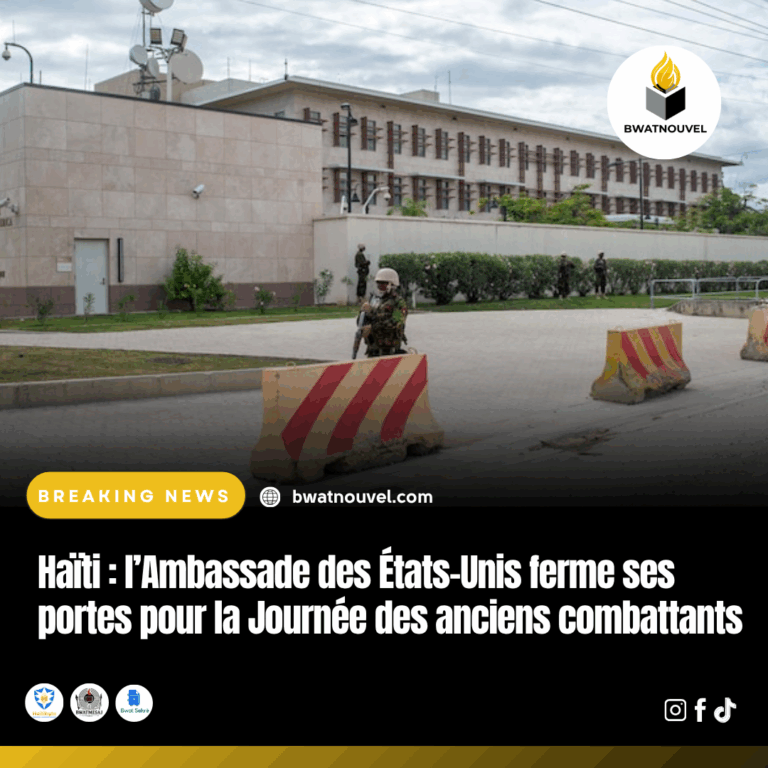 Haïti : Ambassade des États-Unis fermée pour jour férié.