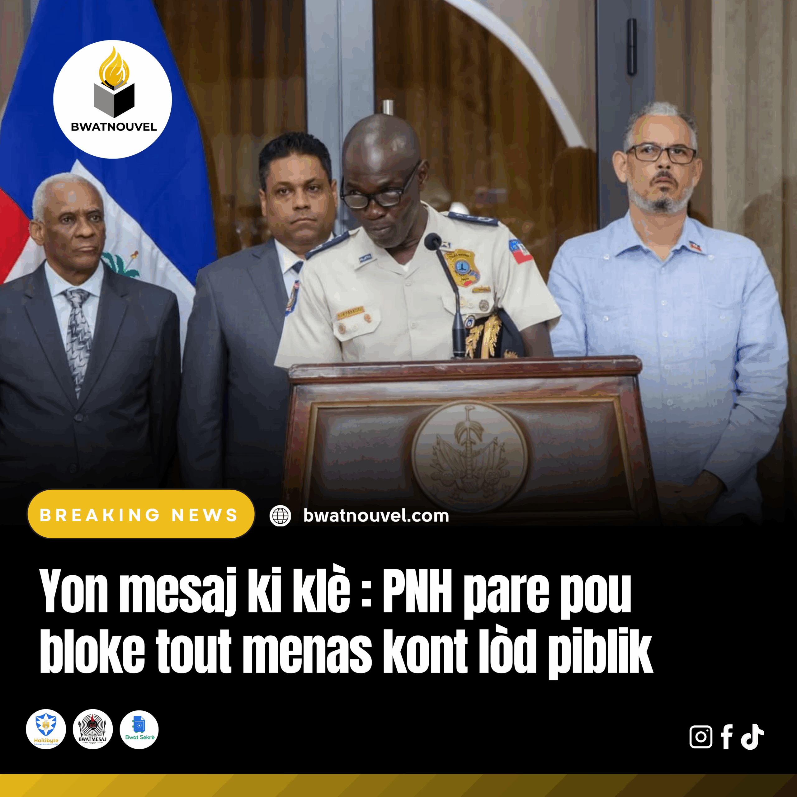 PNH prête à bloquer toute menace contre l’ordre public.