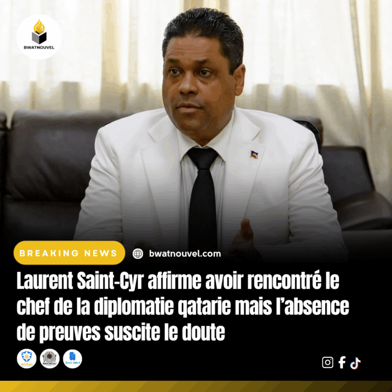 Saint-Cyr affirme avoir rencontré le chef qatari, mais sans preuves.