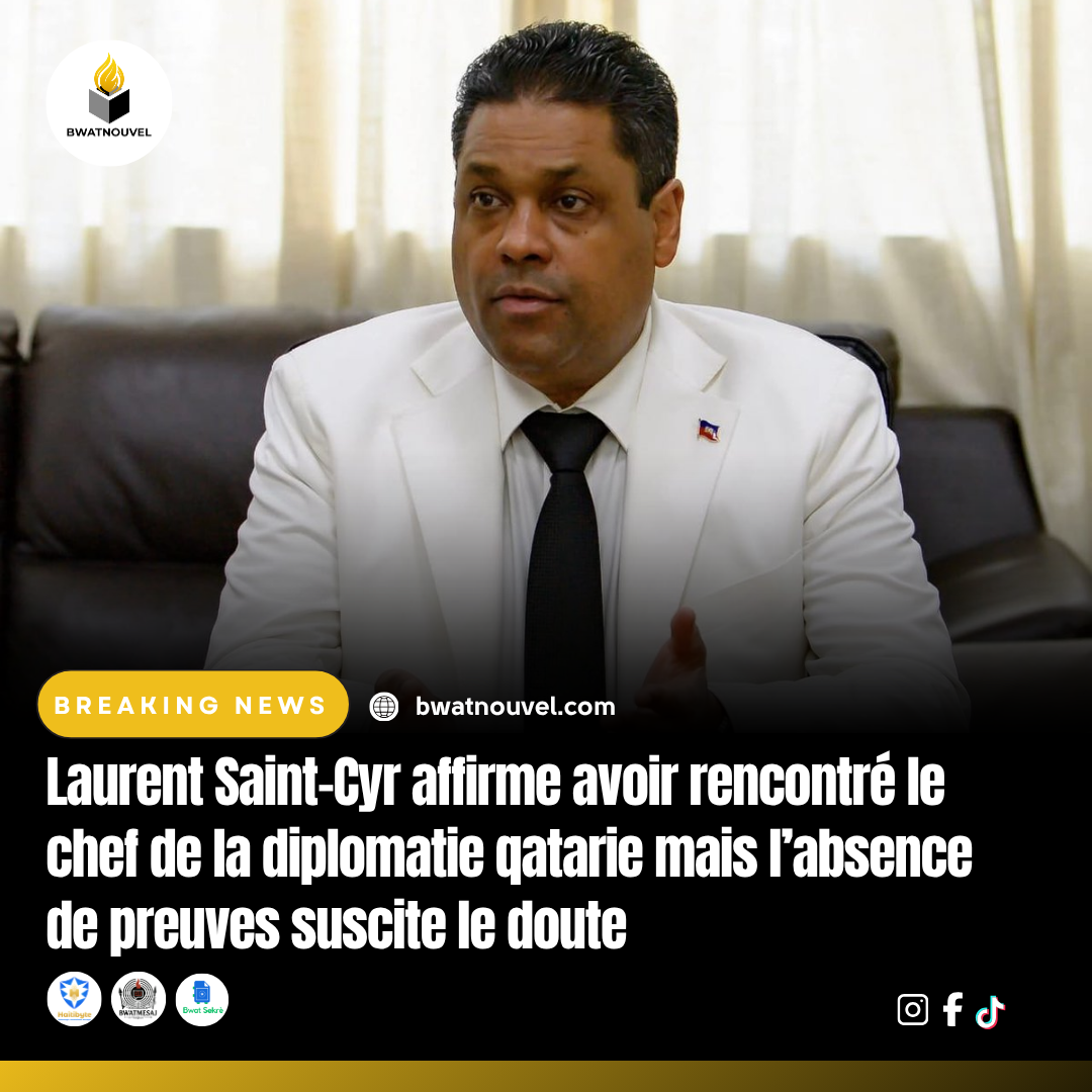 Saint-Cyr affirme avoir rencontré le chef qatari, mais sans preuves.